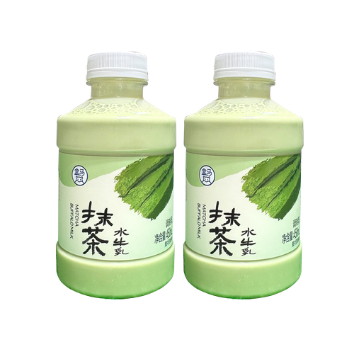 盒马抹茶水牛乳450ml/瓶