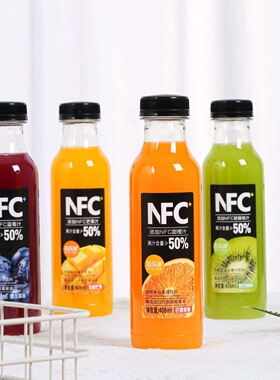 百乐洋NFC甜橙猕猴桃蓝莓芒果复合果汁饮料408ml*15瓶