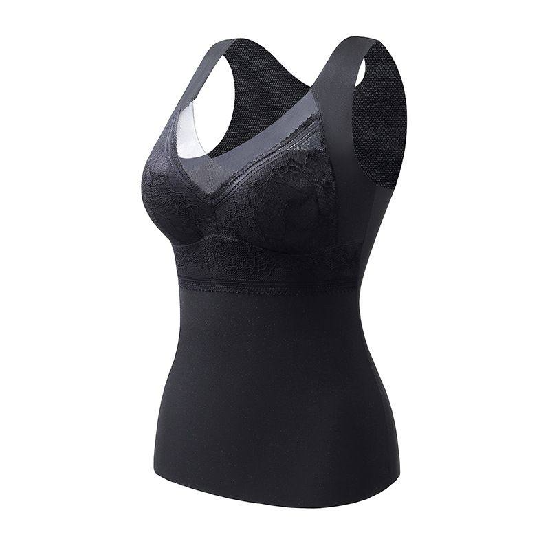 秋冬德绒保暖背心带胸垫加绒加厚大码内衣修身性感蕾丝打底衫女士,女士内衣/男士内衣/家居服,保暖背心,淘宝优惠券,粉丝福利购,淘宝优惠卷