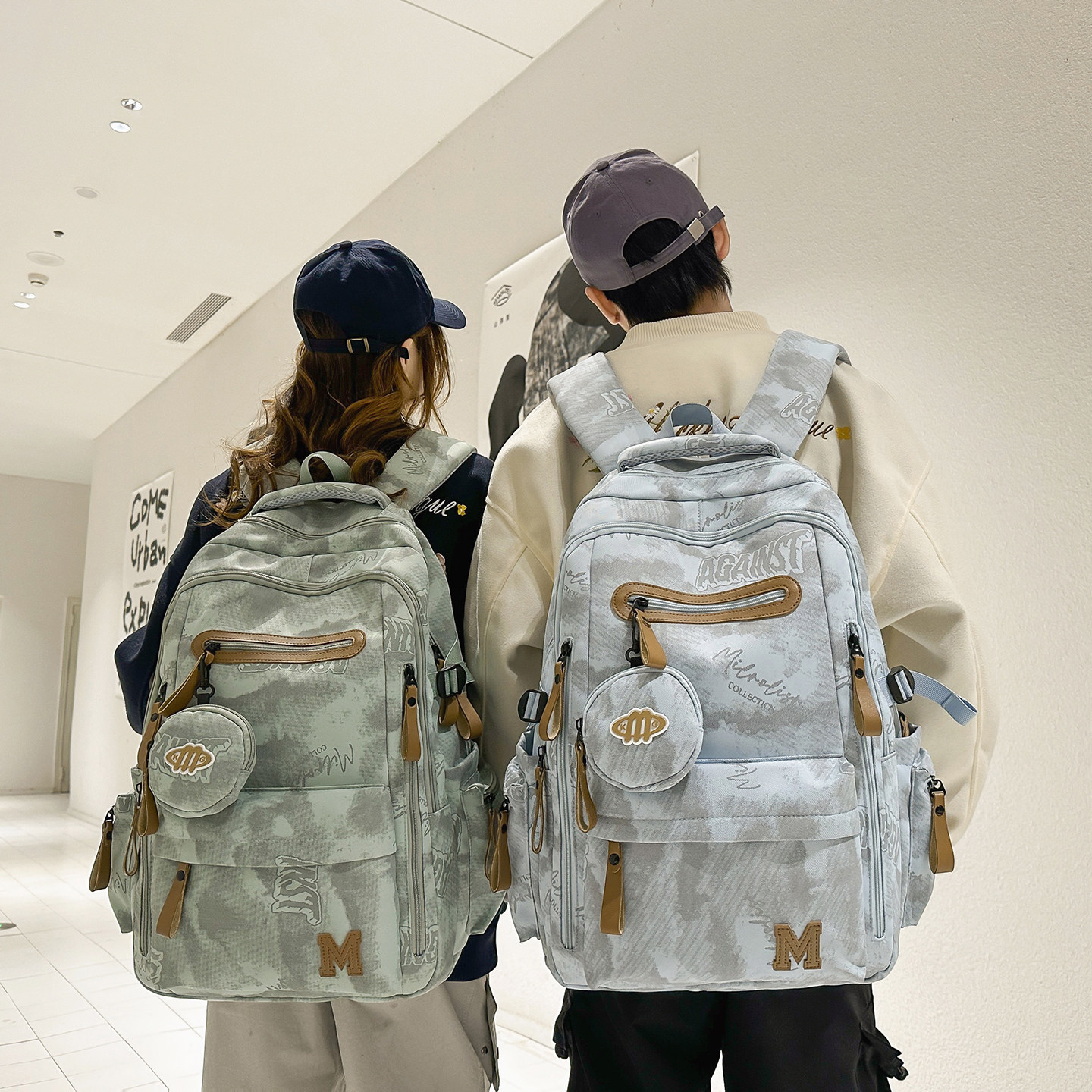 书包男生高中双肩包大学生女初中高颜值大容量背包百搭旅行电脑包