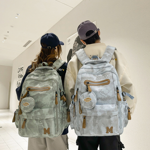 书包男生高中双肩包大学生女初中高颜值大容量背包百搭旅行电脑包