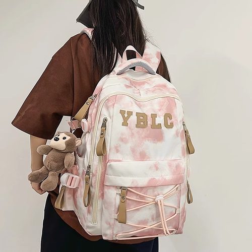 大学生书包电脑包双肩包女初中生