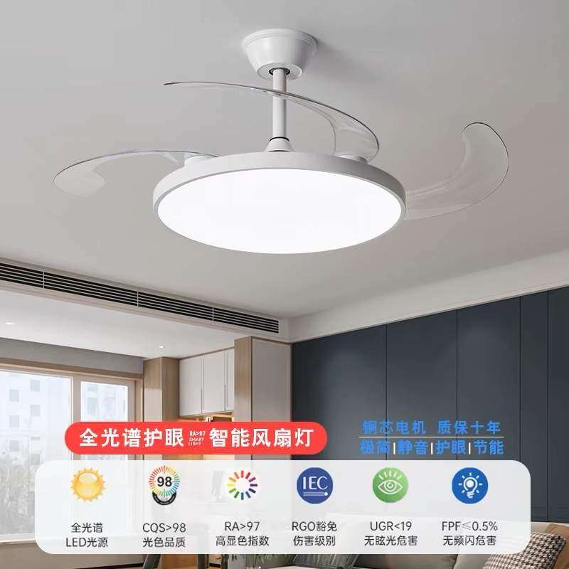 超薄风扇灯餐厅灯2024新款全光谱护眼现代简约卧室静音隐形吊扇灯,鲜花速递/花卉仿真/绿植园艺,割草机/草坪机,淘宝优惠券,粉丝福利购,淘宝优惠卷