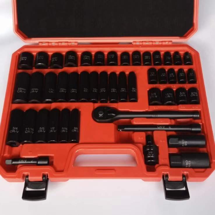 KT3/8系列50pc48件气动套筒全套套装DT长短套筒组风动套筒37PCS