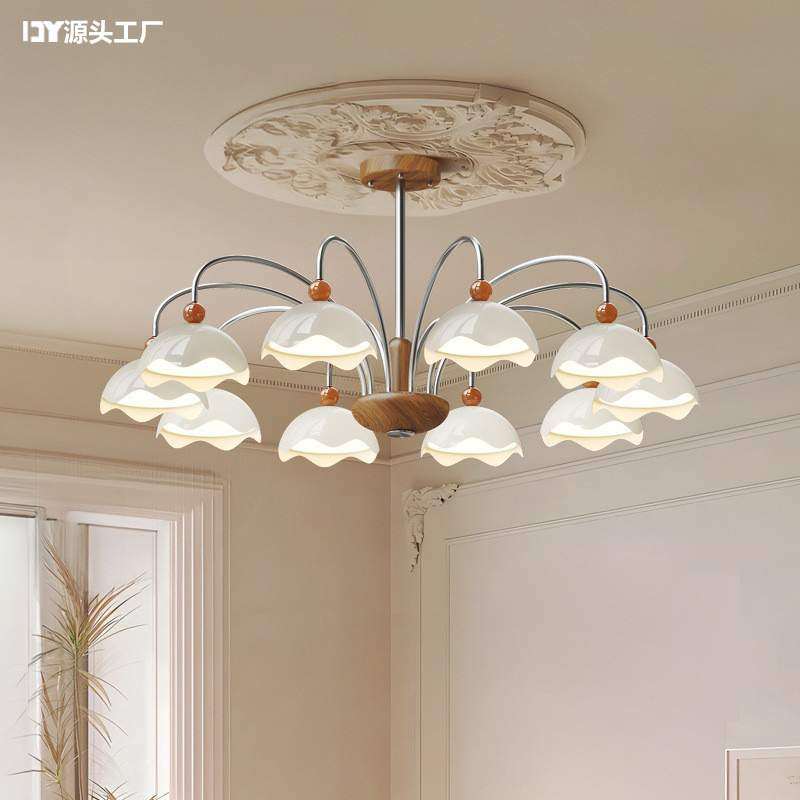 法式中古风蛋壳吊灯客厅主灯2025年新款奶油风餐厅灯高级感大厅灯,电子元器件市场,其它元器件,淘宝优惠券,粉丝福利购,淘宝优惠卷