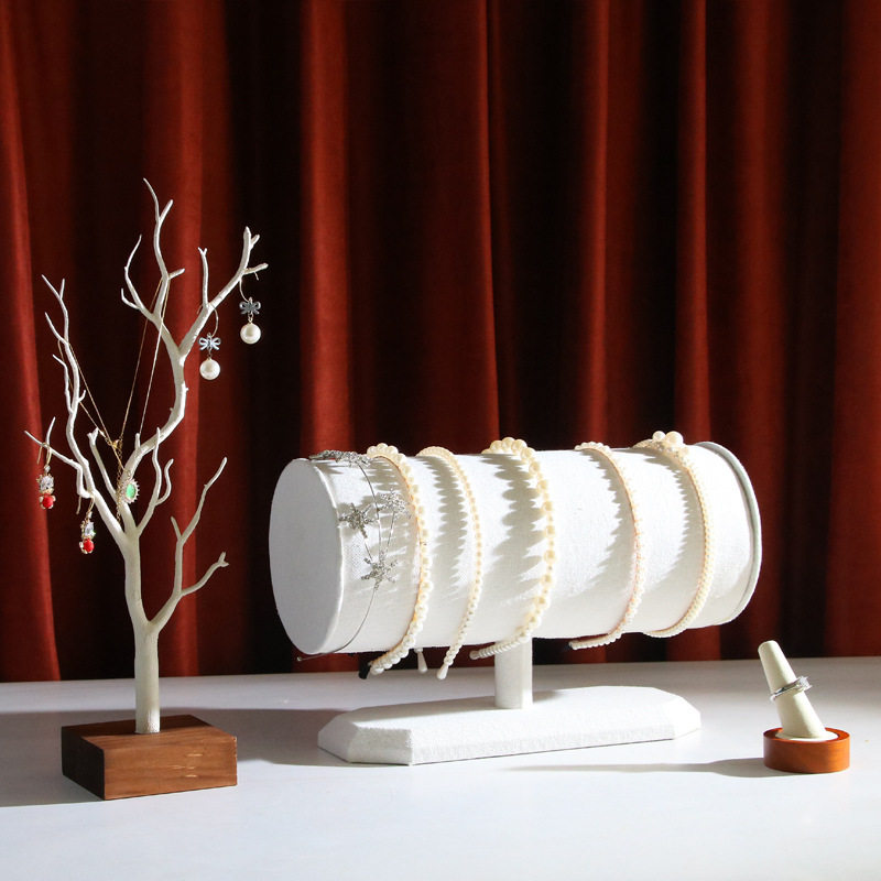 2025新款创意白麻布头饰收纳架发箍戒指收纳树饰品陈列展示道具,饰品/流行首饰/时尚饰品新,首饰展示架,淘宝优惠券,粉丝福利购,淘宝优惠卷