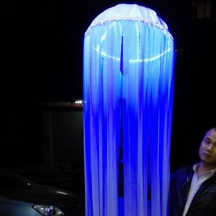 LED 舞台表演装 蓝色 发光水母 舞台道具 扮 发光服饰
