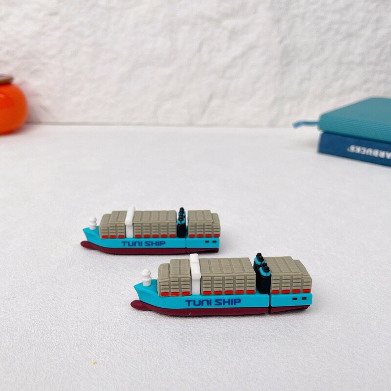 U盘集装箱船货柜车定制个性设计卡通货代港口定制无现货批量生产