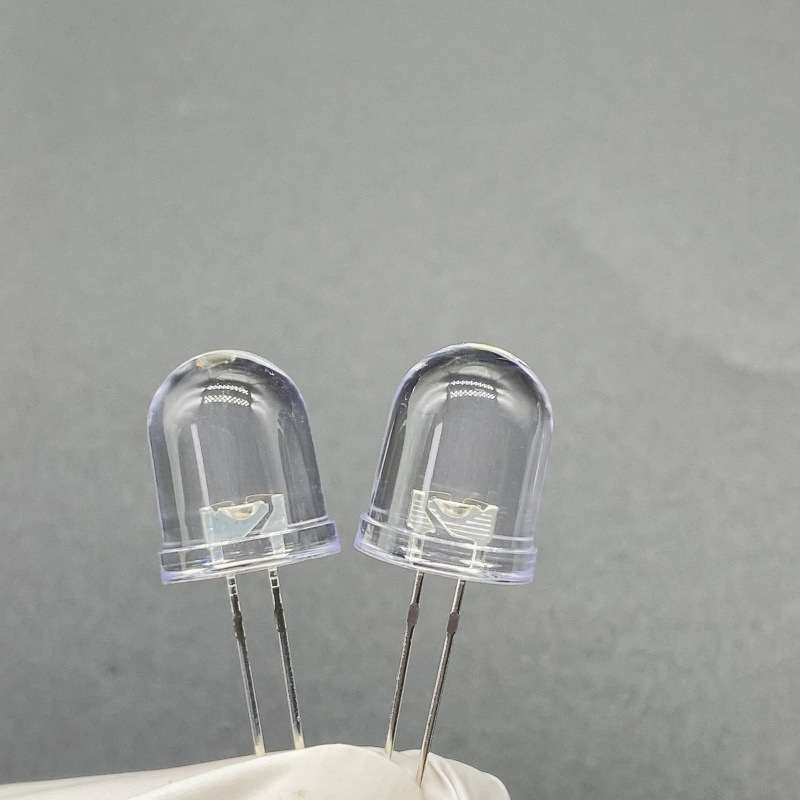 热销照明用灯F10圆头白光直插led灯珠10mm白灯高亮0.5W节能超亮