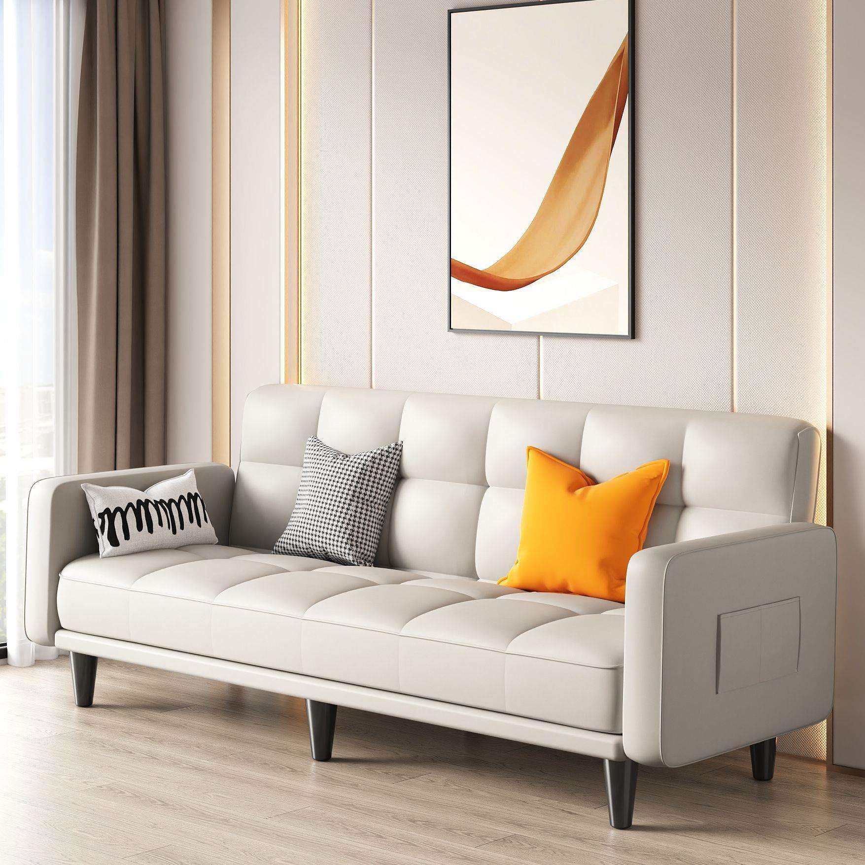 沙发床两用客厅小户型可折叠简易卧室布艺简约多功能出租屋单双人