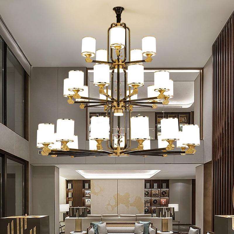 新中式吊灯别墅复式楼中国风客厅卧室大气简约现代新古典餐厅灯具