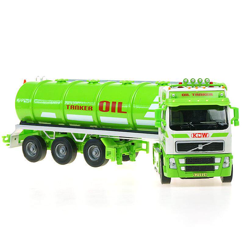 凯迪威625028大型油罐车1:50合金工程运输车模型流动加运油车