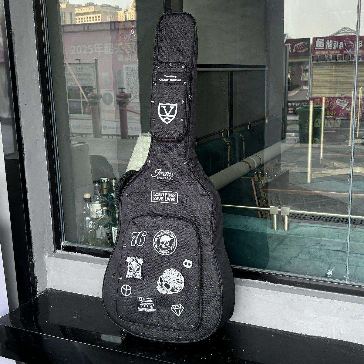 吉他背带民谣木吉他电吉他贝斯古典个性卡通吉他背带吉他带针织