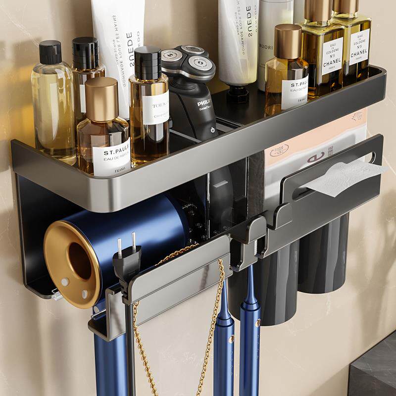 吹风机置物架免打孔卫生间电吹风挂架徕芬吹风筒支架浴室收纳架子