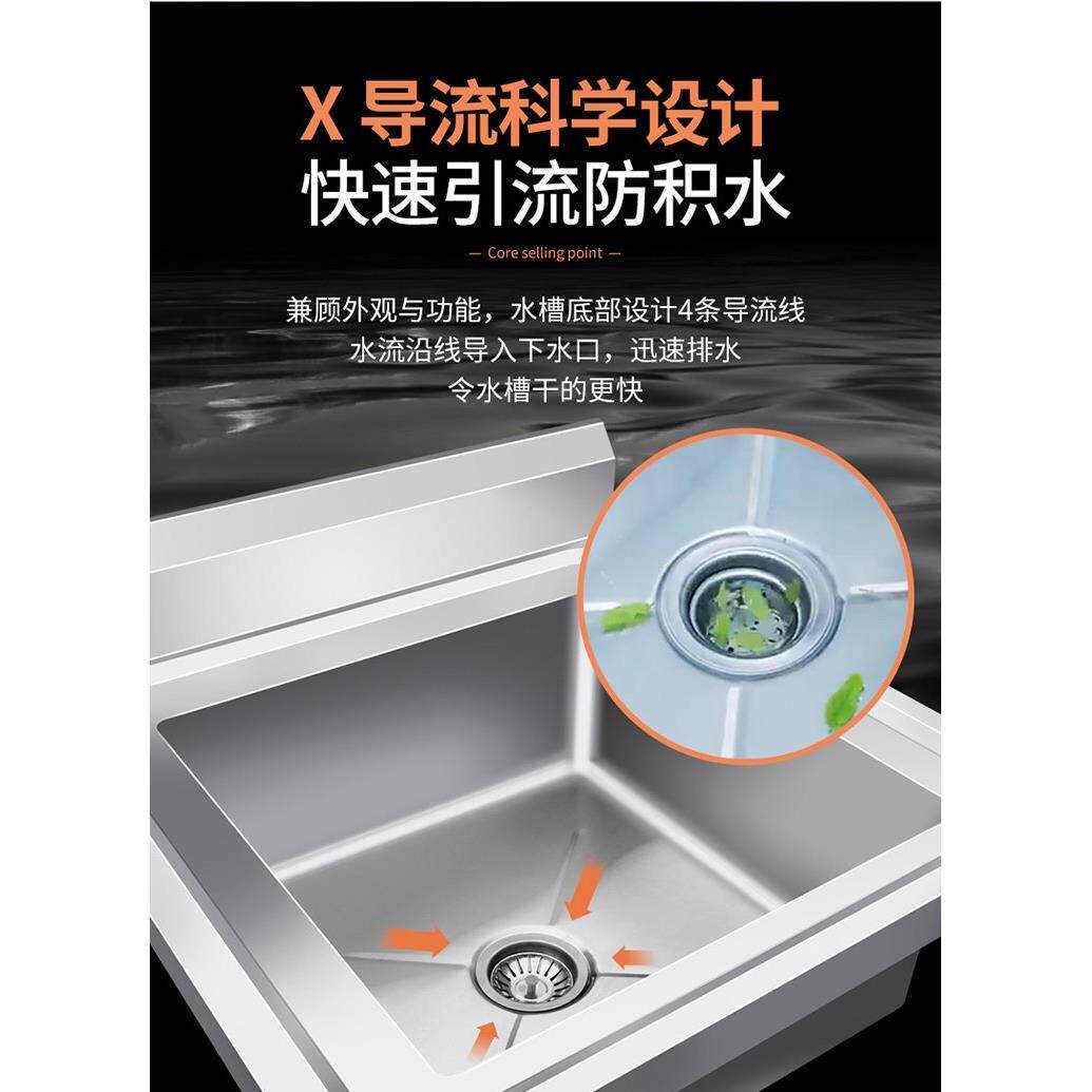 304落地池双盆整体水槽室外立式简易洗面不绣钢水池洗手池洗碗池