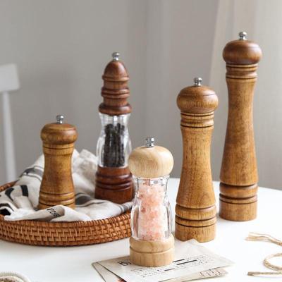 手动胡椒研磨器黑胡椒粒孜然海盐研磨瓶家用磨花椒粉佐料调料瓶子