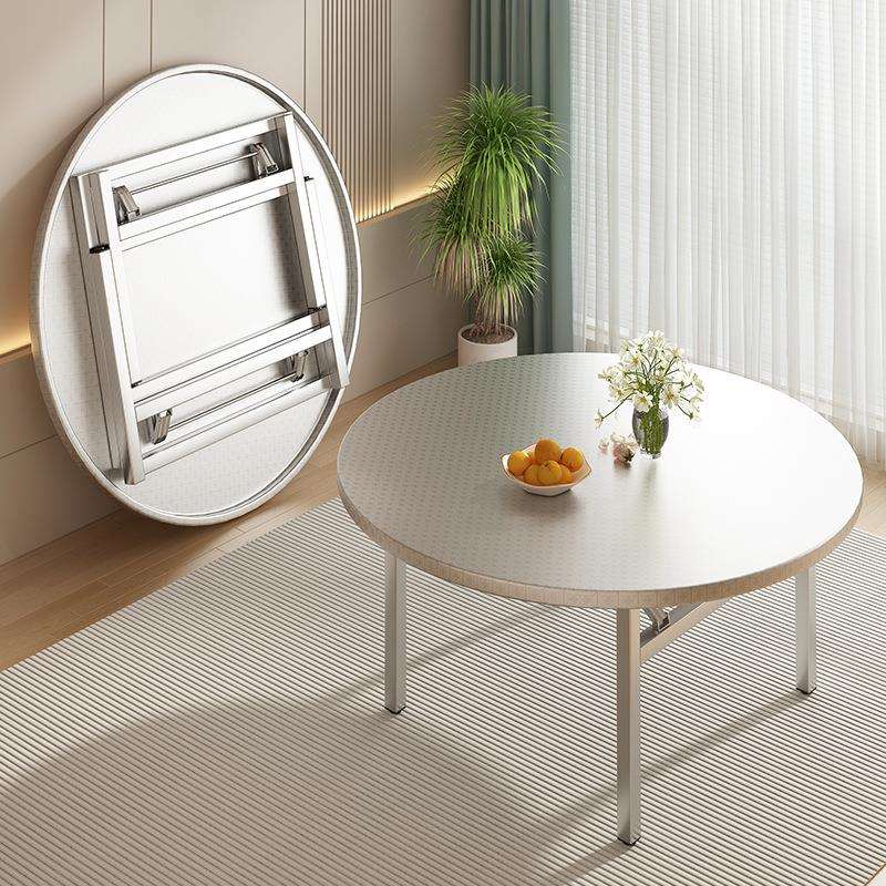 不锈钢折叠圆桌户外大排挡夜市摆摊地推桌子便携式商用餐饮店餐桌