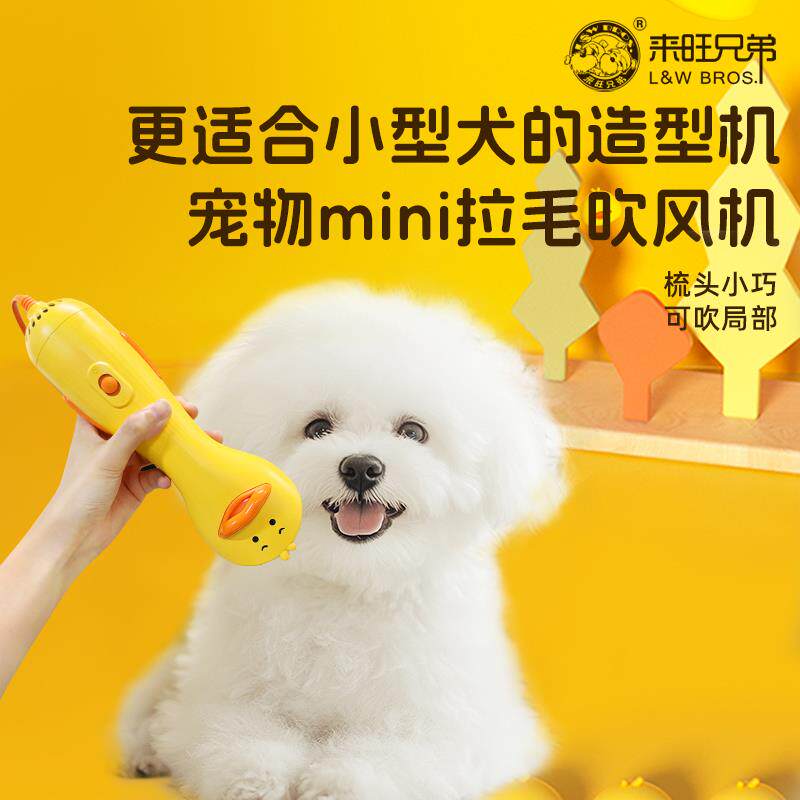 狗狗吹风拉毛一体机来旺兄弟宠物吹风机比熊拉毛泰迪专用嘴毛神器