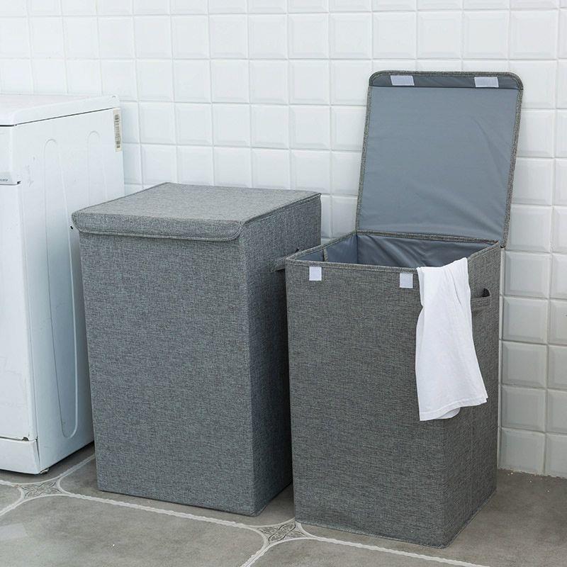 E5Y北欧风脏衣篓加厚布艺脏衣服收纳篮立体可折叠脏衣桶大容量收