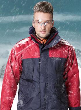 代尔塔405321ALASKA新雪丽低温防寒服时尚拼接低至-26°C可穿黑红