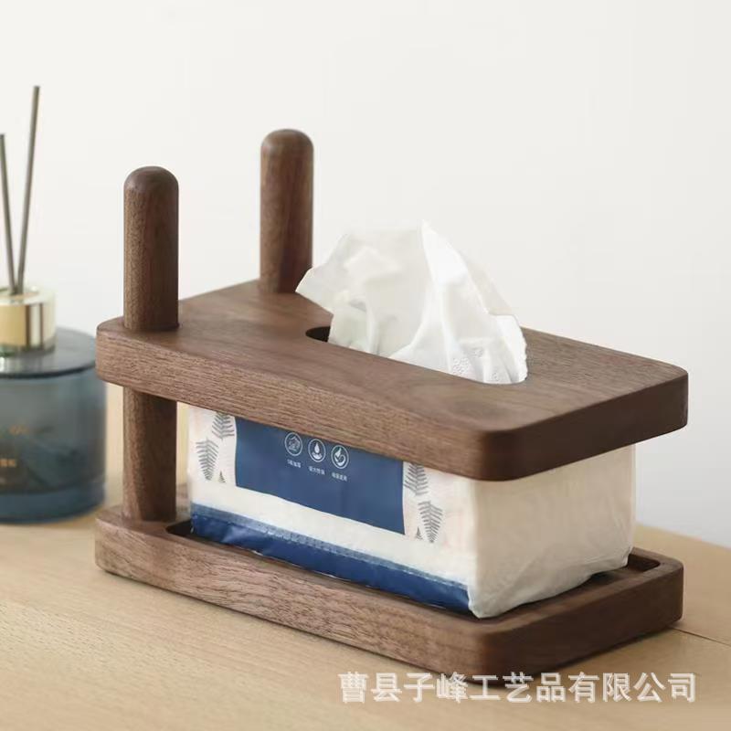木质桌面抽纸盒家用客厅抽纸盒酒店民宿餐巾纸盒实木卫生间手纸盒