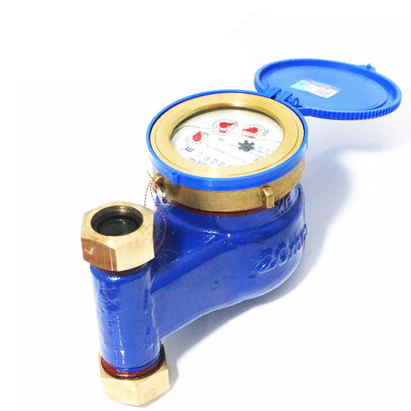 厂家直供埃美柯073立式丝口湿式冷水表LXSL-E下进上出4分水表