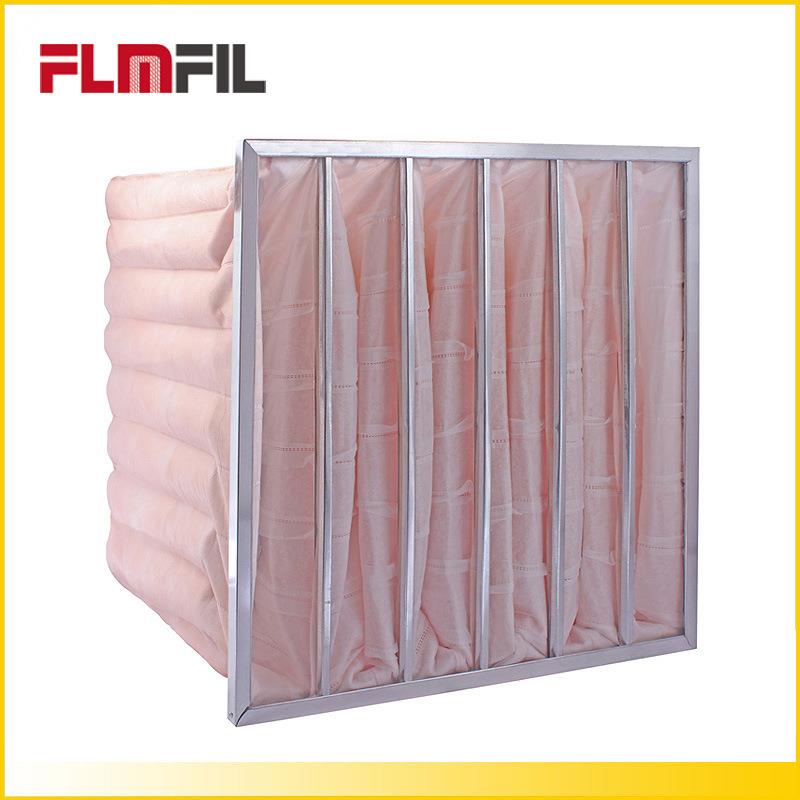上海丰林脉镀锌框铝框F5F6F7F8F9中效袋式空气过滤网过滤器滤材