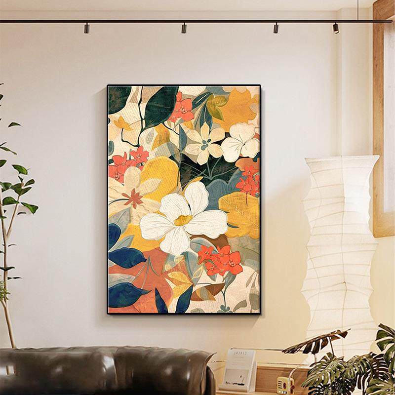 中古风客厅装饰画法式复古抽象花卉沙发落地挂画高级肌理玄关壁画,农机/农具/农膜,播种栽苗器/地膜机,淘宝优惠券,粉丝福利购,淘宝优惠卷