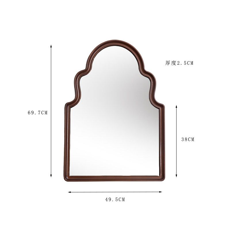 悦澜居复古中古铁艺镜梳妆镜墙面入户玄关化妆镜家用洗手台墙上镜,特色手工艺,其他特色工艺品,淘宝优惠券,粉丝福利购,淘宝优惠卷