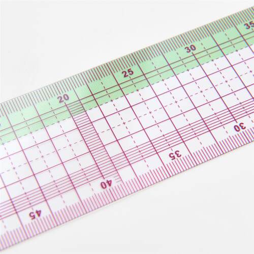 迪涵/DIHAN 3023 放码尺30cm比例1/2 服装尺打版尺 裁剪尺 比例尺