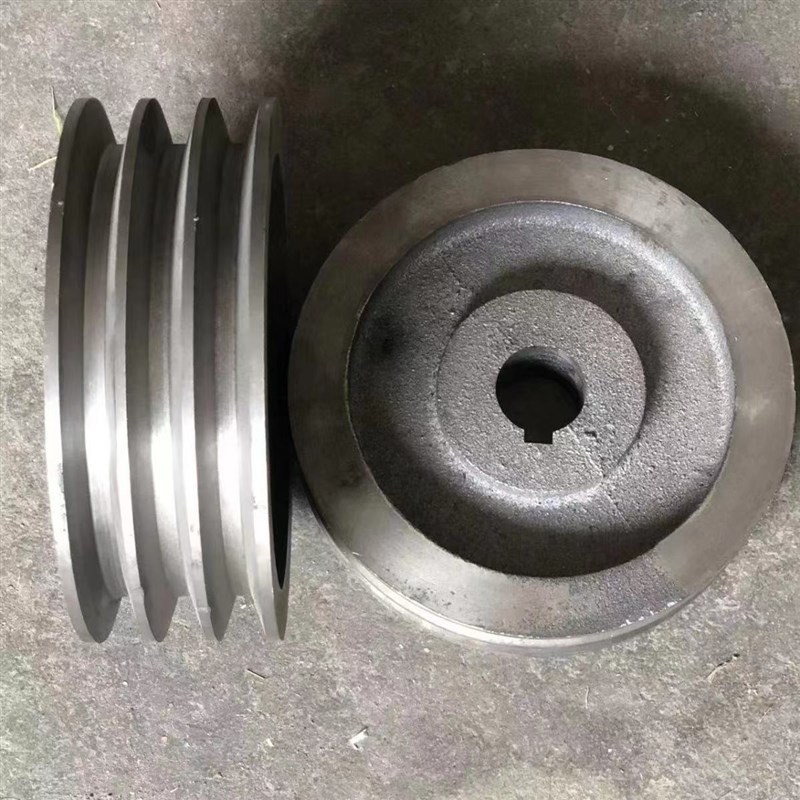 皮带轮A型B型三槽60-16v0传送轮皮带盘 三角皮带轮 电机轮铸铁带