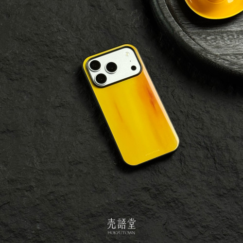 「桃黄蜜釉」壳语堂新中式适用苹果iphone17Promax手机壳16Pro/15pro防滑华为安卓全包玻璃高级感小众手机壳
