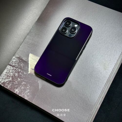 「龙胆紫墨」壳语堂新中式适用iphone16pro苹果手机壳iphone13玻璃壳苹果14promax防滑全包手机壳苹果15pro