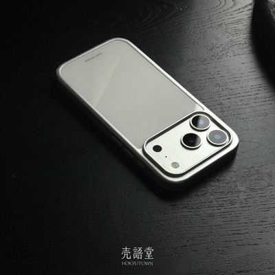 「雪练瓷白」壳语堂新中式适用苹果iphone17Promax手机壳17pro/16Pro/15pro防滑全包玻璃高级感小众手机壳