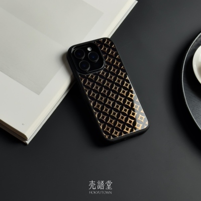 「万贯入」壳语堂新中式适用苹果iphone16Promax手机壳14Pro/13pro华为荣耀小米鎏金玻璃高级感小众手机壳