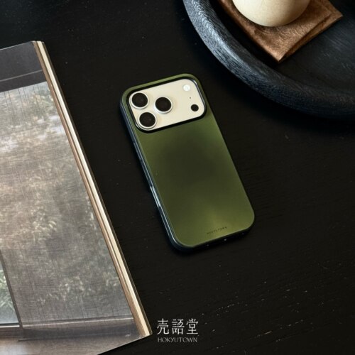 「松烟入绿」壳语堂新中式适用苹果iphone17Promax手机壳16Pro/15pro防滑华为安卓全包玻璃高级感小众手机壳