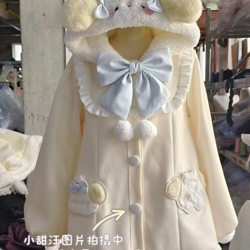 小眠兔小甜汪Lolita外套加绒大衣
