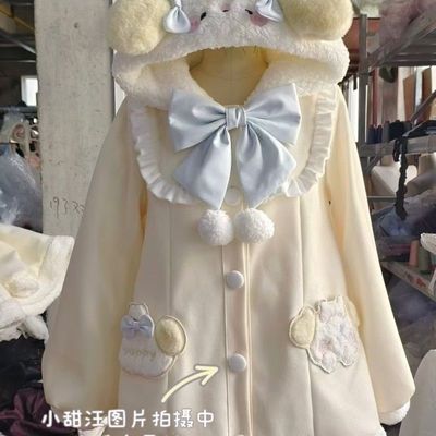 小眠兔小甜汪Lolita外套加绒大衣
