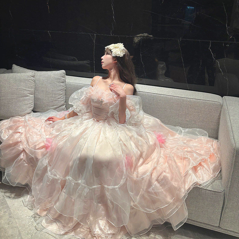 原创设计洛丽塔大码花嫁连衣裙生日成人礼服Lolita裙子