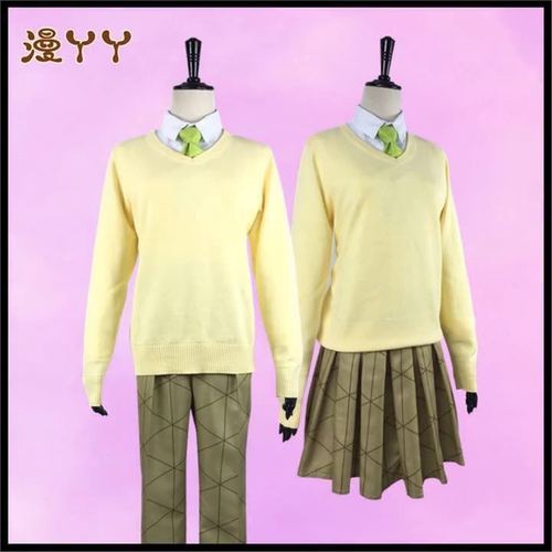 鬼灭之刃cos服鬼灭学院c JK制服蝴蝶忍c我妻善逸cosplay服装女男