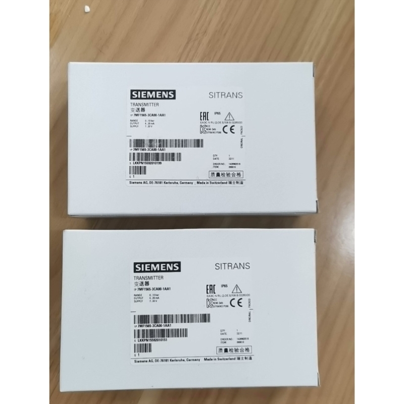 售前询价西门子变送器transmter 7MF1565-3CA00-1AA1拍前先议价