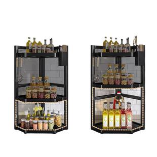 厨房置物架台面角落三角调料挂架墙角挂件稳固收纳壁挂免打孔架子