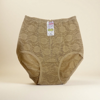 台湾进口舒适中腰收腹裤无痕861