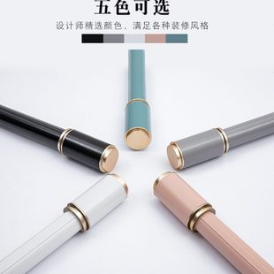 白色打孔卧室现代简约窗帘 小清新罗马杆客厅新款