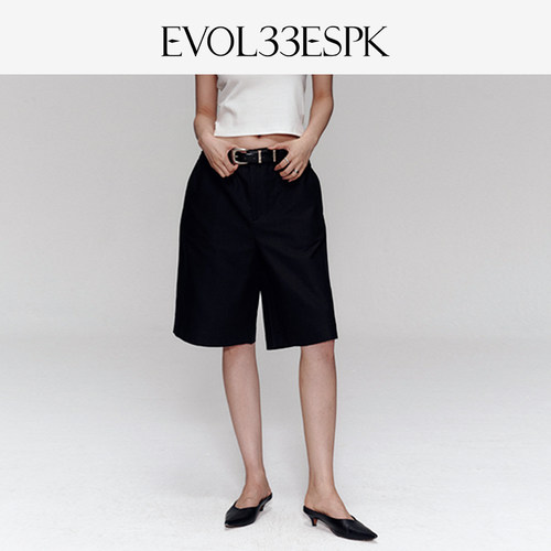 EVOL33ESPK工装感直筒五分短裤