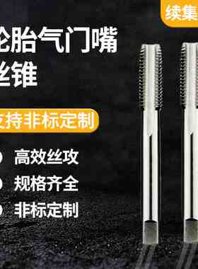 轮胎气门嘴丝锥 5V1 V2 6V1 8V1 10V1 V2 12V1直槽气门芯专用丝攻