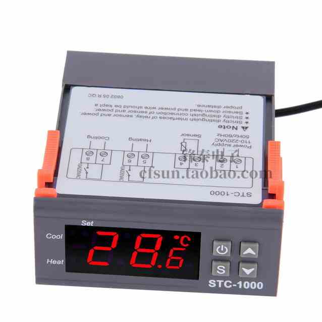 温控器stc-1000水族孵化海鲜机电子数显微电脑温度控制器开关