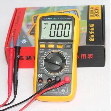 深圳胜利新款VC9801A+高精度数字万用表/高亮背光