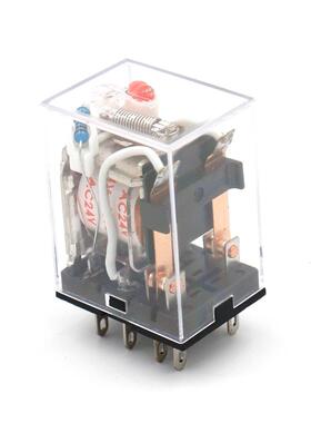 普正 HH52P小型继电器220V交流小型中间继电器配套12v24v继电器