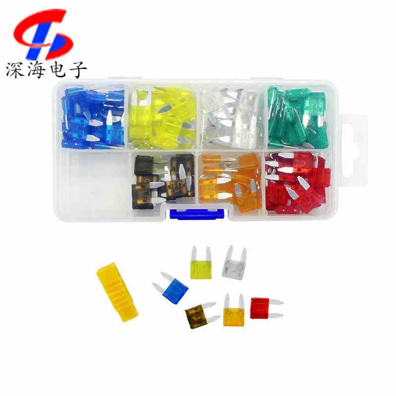 120片/盒装汽车保险丝插片 车用插片式小号迷你保险片